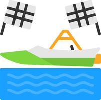 motorbåt tävlings vektor ikon design