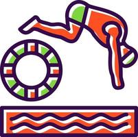 Rettungsschwimmer-Vektor-Icon-Design vektor