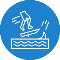 Skimboarding-Vektor-Icon-Design vektor