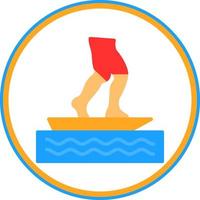 Flowrider-Vektor-Icon-Design vektor