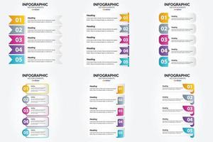 flaches Designset der Vektorillustrations-Infografiken für Werbebroschürenflieger und -zeitschrift vektor