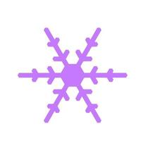 Vektor-Schneeflocke-Symbol. Illustration für das Web vektor