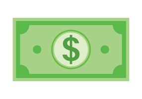 papper pengar i USD dollar kontanter ikon ClipArt png illustration isolerat på transparent bakgrund vektor