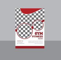 moderne Fitness-Studio und Sport-Flyer-Vorlage vektor