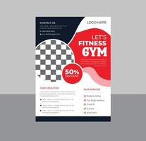 modernes Vorlagendesign für Fitnessstudios und Fitnessagenturen vektor