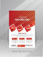 Fitness-Studio Flyer Vorlage vektor