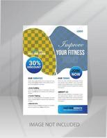 Fitness-Studio Flyer Vorlage vektor