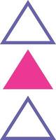 Abbildung der lila rosa Dreiecke vektor