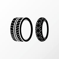 Einfacher und einzigartiger Reifen für Auto und Motorrad im 3D-Bild-Grafik-Icon-Logo-Design abstraktes Konzept-Vektor-Lager. kann als Symbol für Transport oder Sport verwendet werden vektor