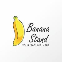 einfache und einzigartige banane in 3d und echtbild grafik symbol logo design abstraktes konzept vektor stock. als Symbol für Lebensmittel oder Früchte verwendet