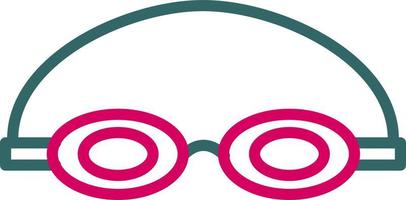 Schwimmer Brille Vektor-Symbol vektor