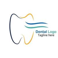 dental logotyp design, tandläkare logotyp vektor