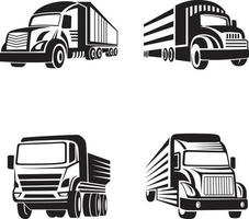 Transport Logistik Cargo Dispatcher Automobil Abschleppen Anhänger Dump Lieferung Traktor Obst Business Truck Logo Vektor Icon Art Graphics