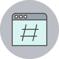 Hashtag-Vektorsymbol vektor