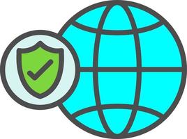 global säkerhet vektor ikon