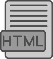 HTML-Vektor-Icon-Design vektor