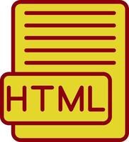 HTML-Vektor-Icon-Design vektor