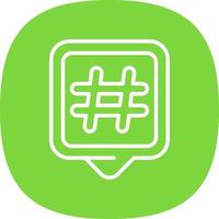 Hashtags-Vektor-Icon-Design vektor