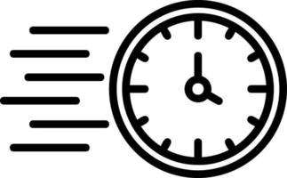 schnelles Zeitvektor-Icon-Design vektor