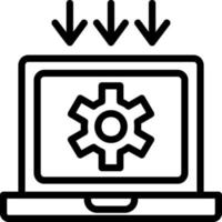 Datenverarbeitungs-Vektor-Icon-Design vektor