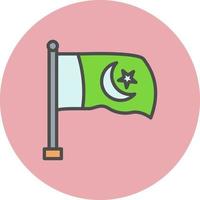 Vektorsymbol der pakistanischen Flagge vektor