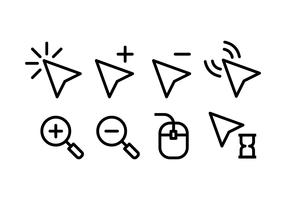 Mauszeigersymbole vektor