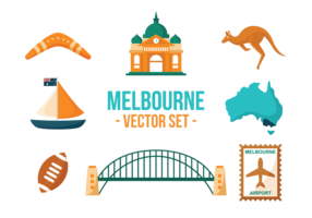 Melbourne Symbole Vektor