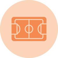 Fußballfeld-Vektorsymbol vektor