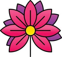 Lotusblumen-Vektor-Icon-Design vektor