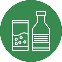 Vektor-Icon-Design für alkoholische Getränke vektor