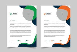 kreativ modern brev design mall, omslag brev design, företag brev vektor