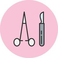 kirurg verktyg vektor ikon
