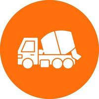 Mischer-LKW-Vektor-Icon-Design vektor