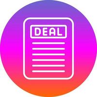 Deal-Vektor-Icon-Design vektor