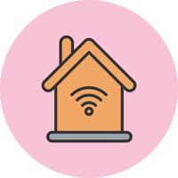 Smart-Home-Vektorsymbol vektor