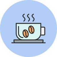 Vektorsymbol für heißen Kaffee vektor