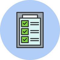 Checkliste Vektor Icon