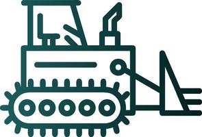 Bulldozer-Vektor-Icon-Design vektor