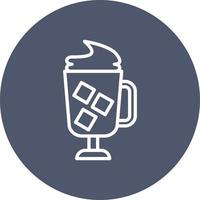 Eiskaffee-Vektorsymbol vektor