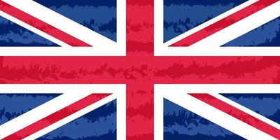 Großbritannien-Flagge Flagge Hintergrundsymbol Grunge-Stil vektor