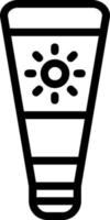 Sonnenschutz-Vektor-Icon-Design vektor