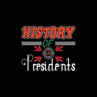 Happy Presidents Day T-Shirt-Design vektor