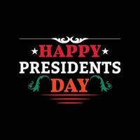 Happy Presidents Day T-Shirt-Design vektor