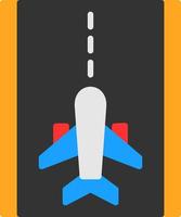 Landebahn-Vektor-Icon-Design vektor