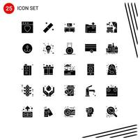 25 kreativ ikoner modern tecken och symboler av bröllop båge kärlek stå båge fil redigerbar vektor design element
