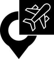 Flughafen Richtung Vektor Icon Design