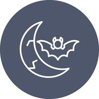 Halloween-Mond-Vektor-Symbol vektor