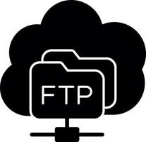 FTP-Vektor-Icon-Design vektor