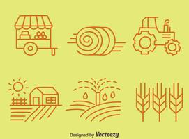 Skizze Landwirtschaft Element Vektor