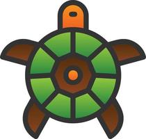 Schildkröten-Vektor-Icon-Design vektor